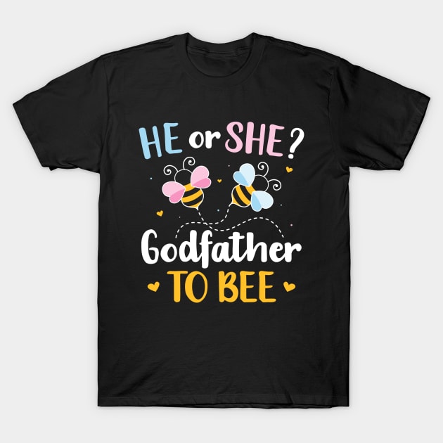 Gender reveal he or she godfather matching family baby party T-Shirt by Designzz